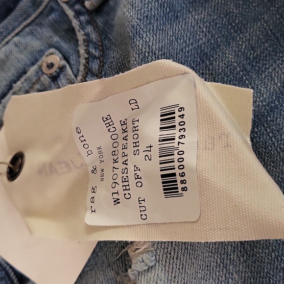 Rag&Bone NWT Chesapeake Low Rise Mini Jean Shorts - Picture 9 of 11